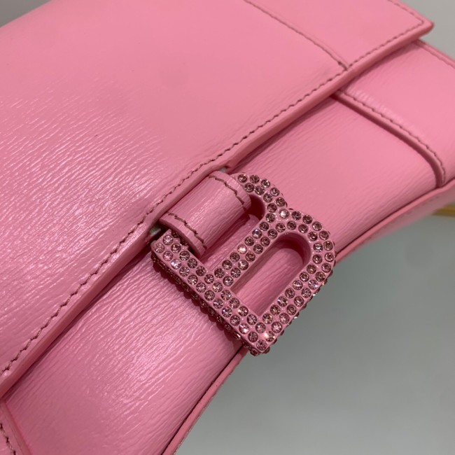 Balenciaga HOURGLASS SMALL TOP HANDLE BAG 592834 PINK