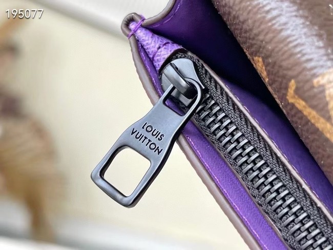 Louis Vuitton BRAZZA WALLET M81538 purple