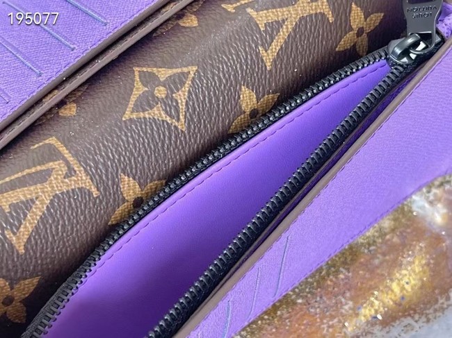 Louis Vuitton BRAZZA WALLET M81538 purple
