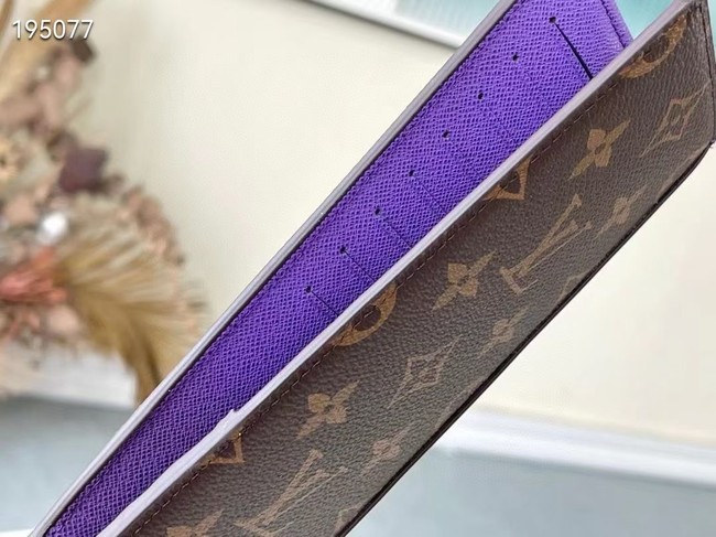 Louis Vuitton BRAZZA WALLET M81538 purple