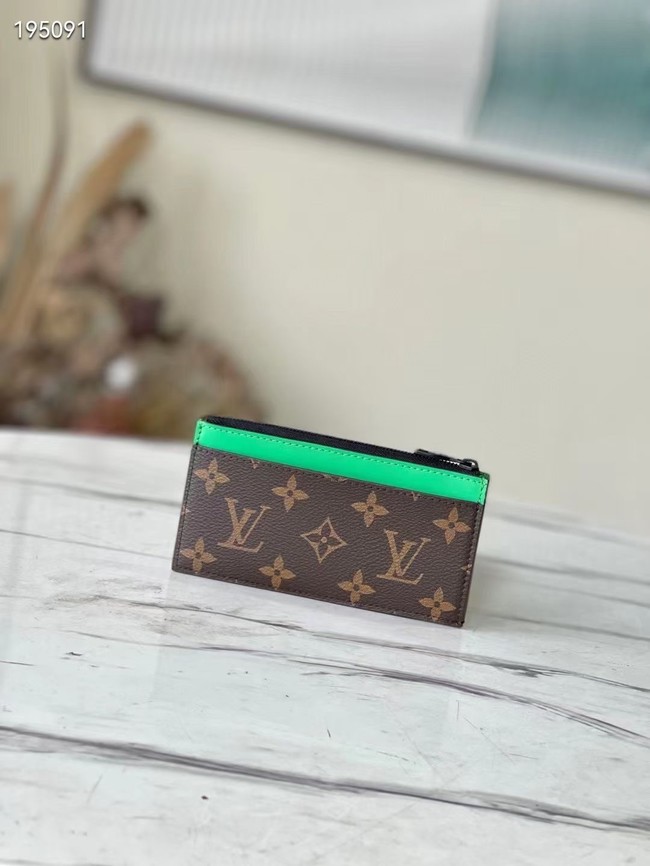 Louis Vuitton COIN CARD HOLDER M81627 green