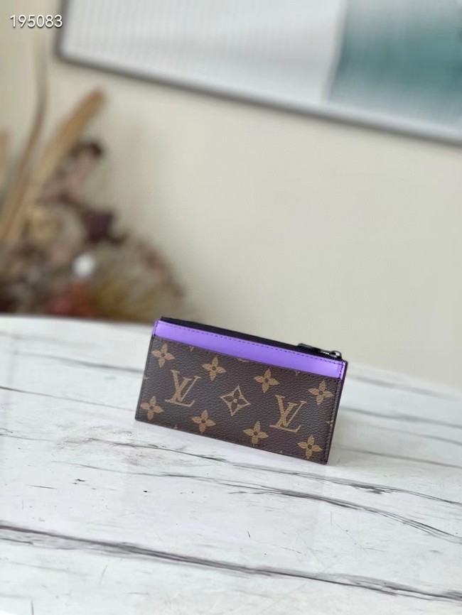 Louis Vuitton COIN CARD HOLDER M81627 purple