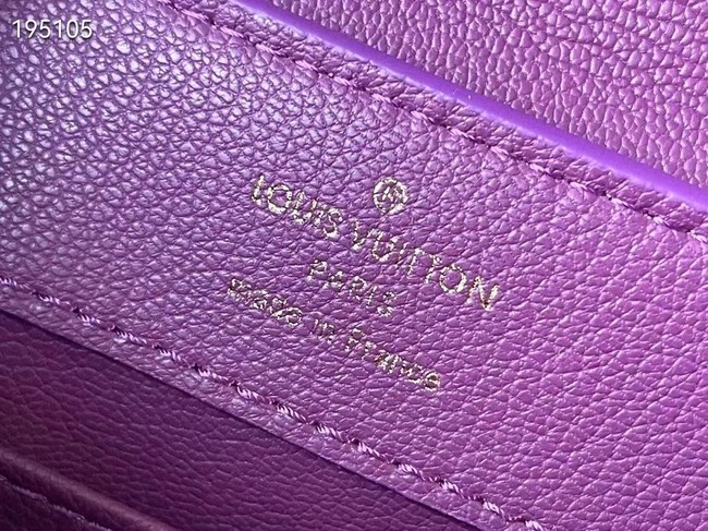 Louis Vuitton crocodile skin CAPUCINES MINI M81190 purple