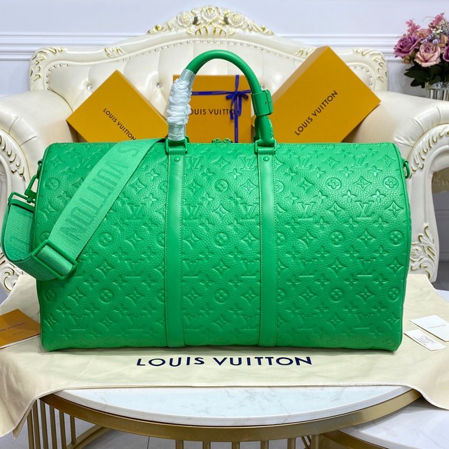 Louis Vuitton KEEPALL BANDOULIERE 50 M20963 green