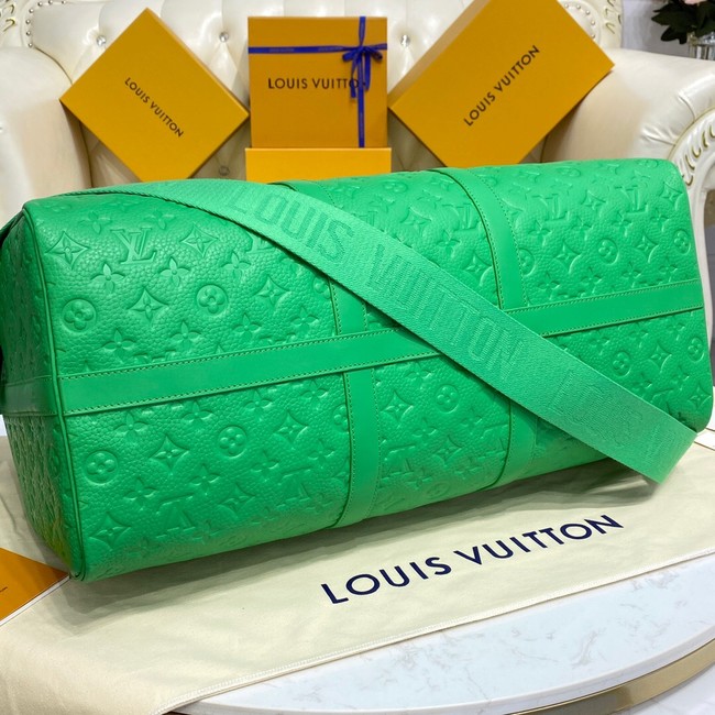 Louis Vuitton KEEPALL BANDOULIERE 50 M20963 green