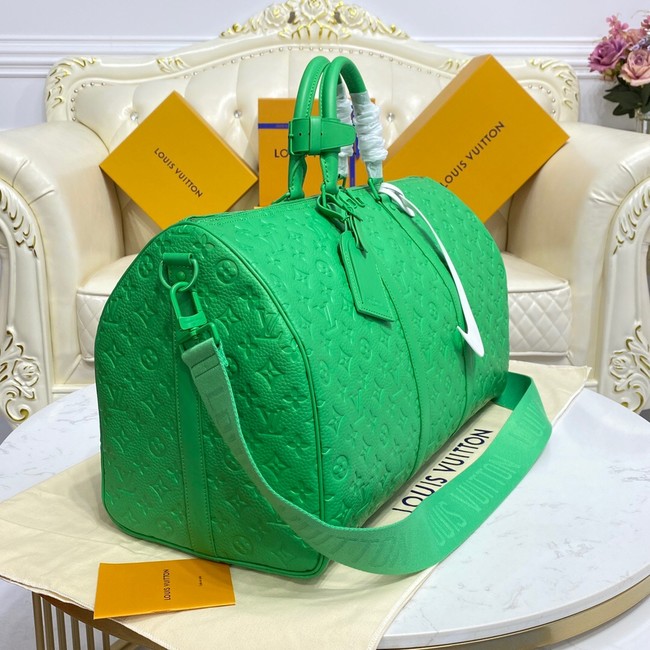 Louis Vuitton KEEPALL BANDOULIERE 50 M20963 green
