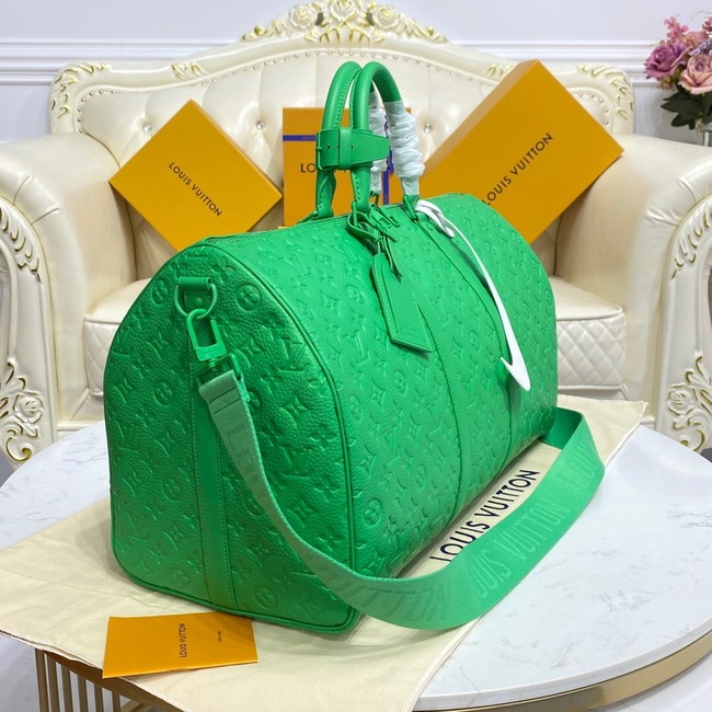 Louis Vuitton KEEPALL BANDOULIERE 50 M20963 green