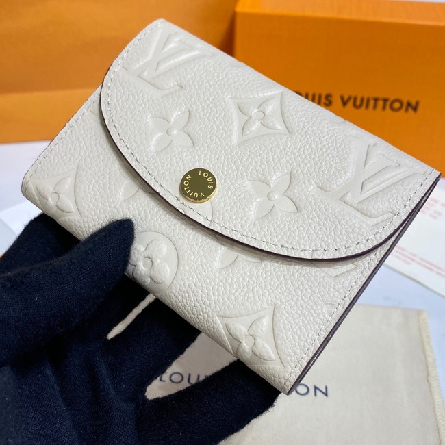 Louis Vuitton ROSALIE COIN PURSE M81520 white