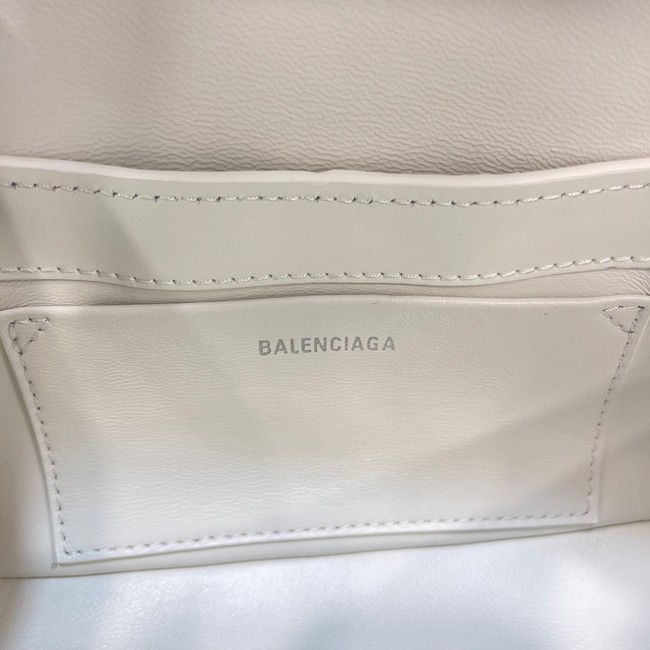 Balenciaga HOURGLASS SMALL TOP HANDLE BAG 6008 white