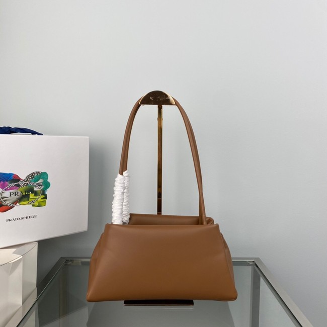 Prada Leather Triangle bag 1BA368 brown