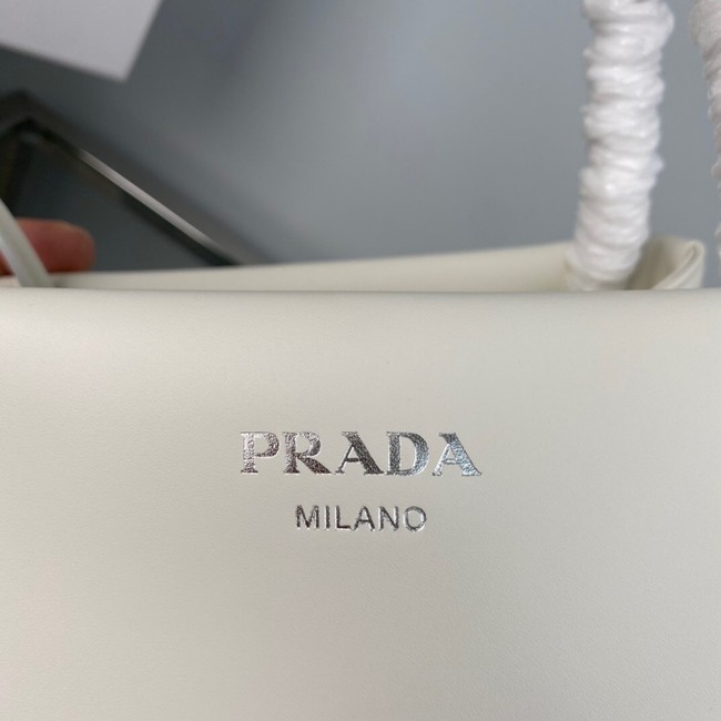 Prada Leather Triangle bag 1BA368 white