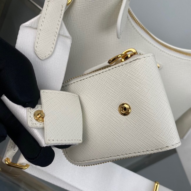 Prada Re-Edition 2005 Saffiano shoulder bag 1BH204 white