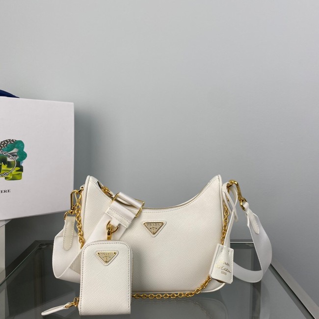 Prada Re-Edition 2005 Saffiano shoulder bag 1BH204 white