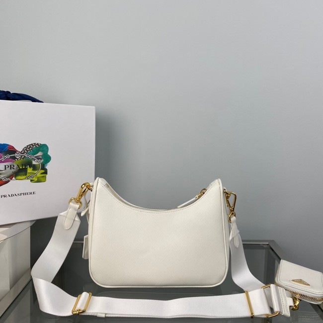 Prada Re-Edition 2005 Saffiano shoulder bag 1BH204 white