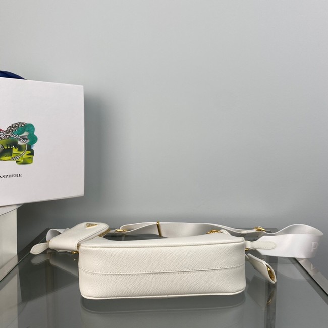 Prada Re-Edition 2005 Saffiano shoulder bag 1BH204 white