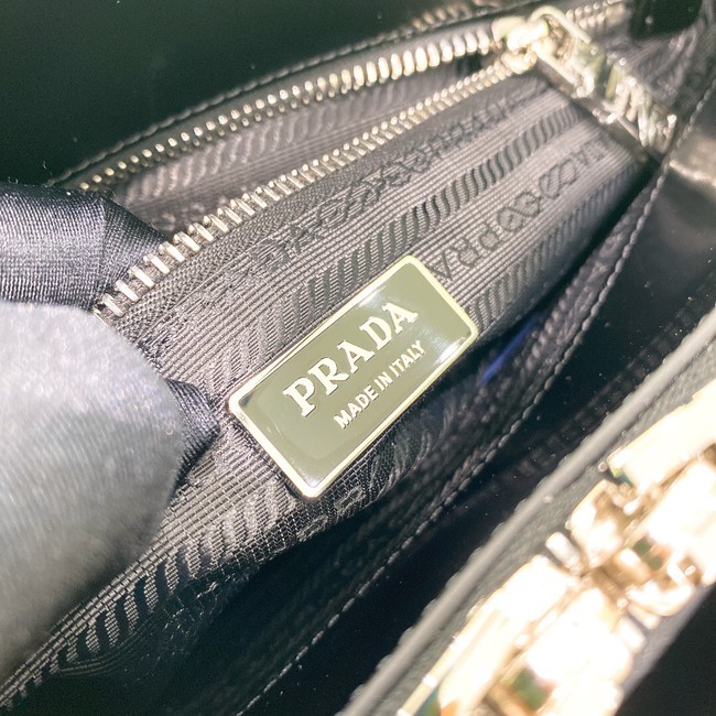 Prada Re-Edition 1995 brushed-leather small shoulder bag 1BA357 black