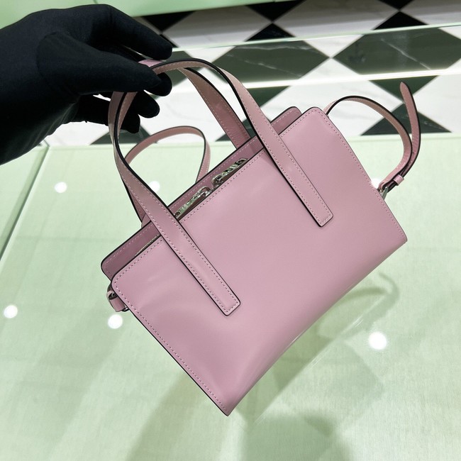 Prada Re-Edition 1995 brushed-leather small shoulder bag 1BA357 pink