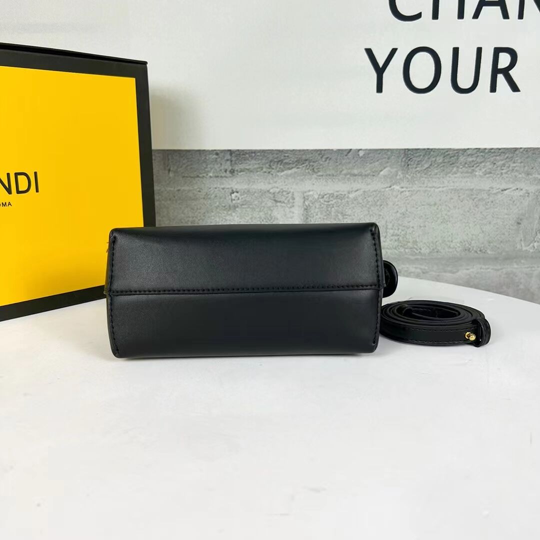 Fendi By The Way Mini Small leather Boston bag 8BS067A black