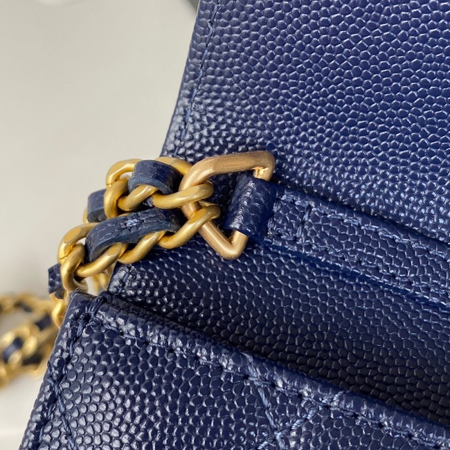 CHANEL CLUTCH WITH CHAIN AP2857 Navy Blue