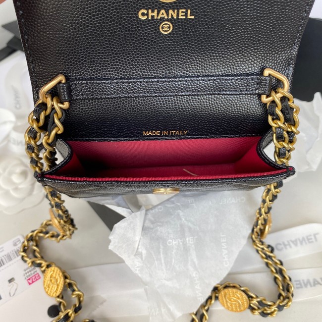 CHANEL CLUTCH WITH CHAIN AP2857 black