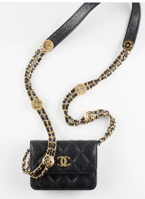 CHANEL CLUTCH WITH CHAIN AP2857 black