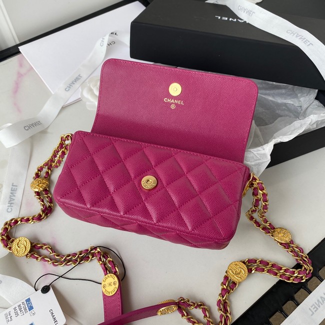 CHANEL CLUTCH WITH CHAIN AP2860 Plum