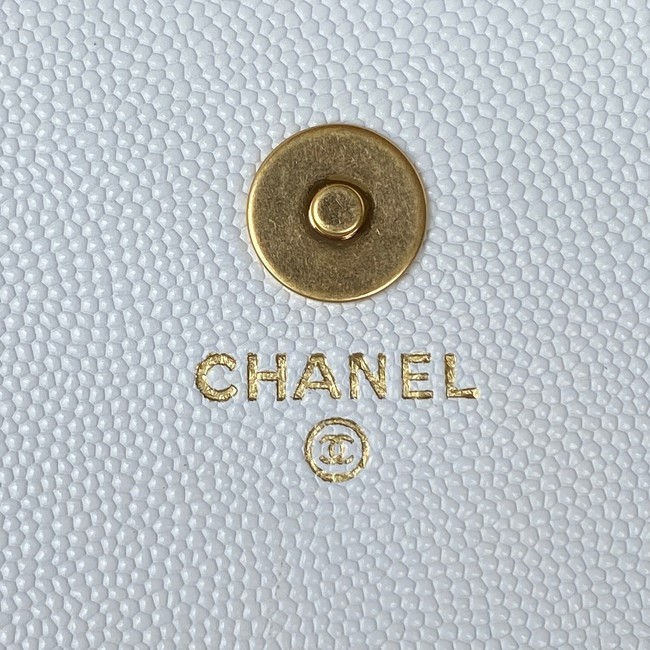 CHANEL CLUTCH WITH CHAIN AP2860 white