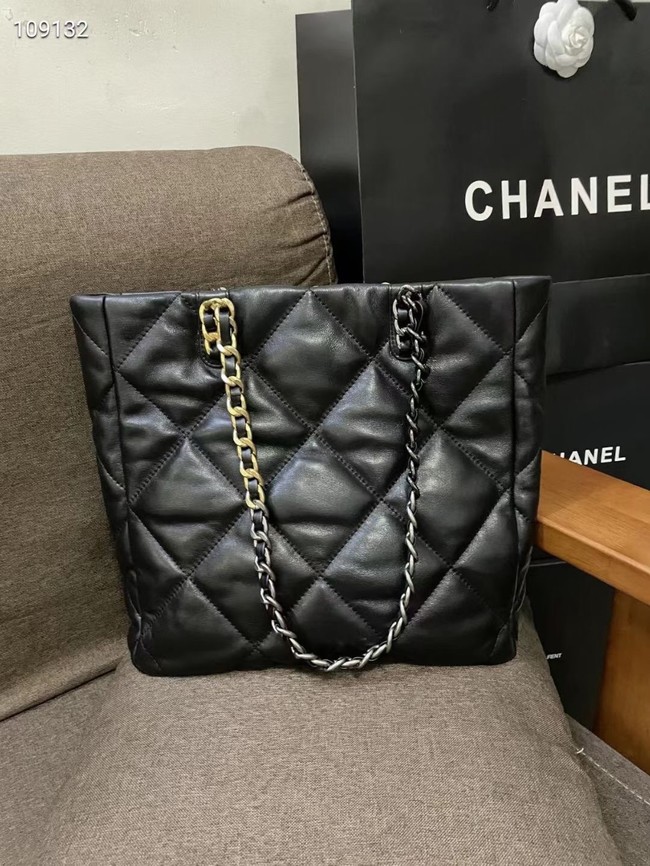 CHANEL 19 SHOPPING BAG AS3519 Black