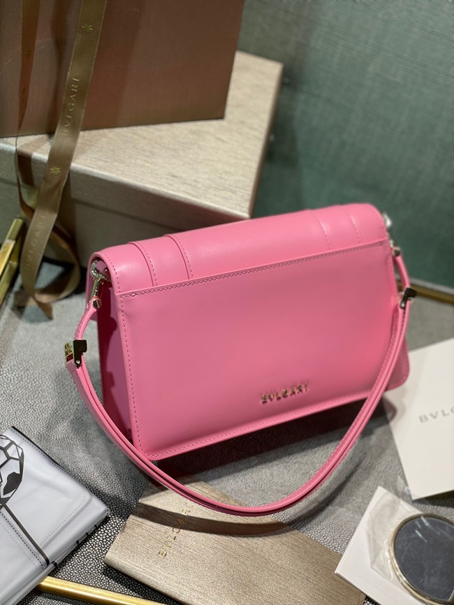 Bvlgari Serpenti Forever leather small crossbody bag 292104 pink