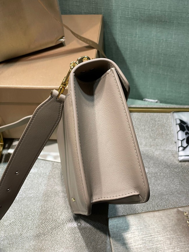 Bvlgari Serpenti Forever leather small crossbody bag 292833 gray