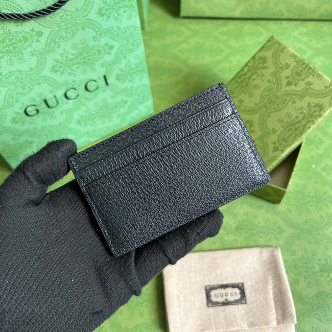 Gucci Card case 657588 black&black-toned hardware