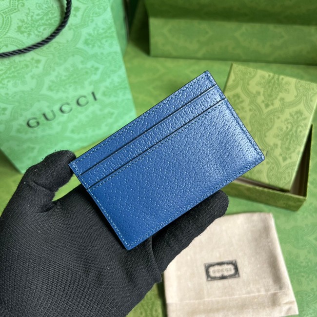 Gucci GG Marmont card case 657588 blue