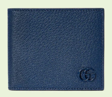 Gucci GG Marmont leather bi-fold wallet 428726 Royal blue