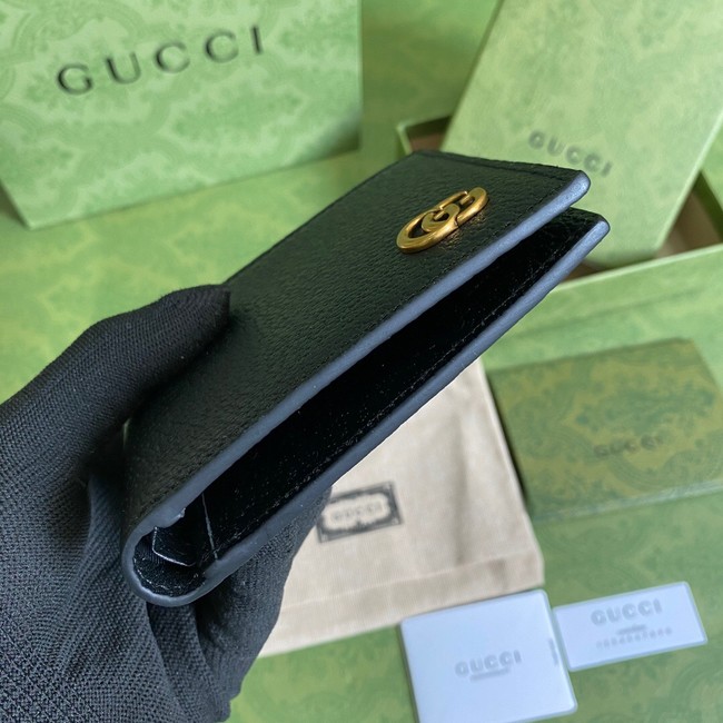 Gucci GG Marmont leather bi-fold wallet 428726 black