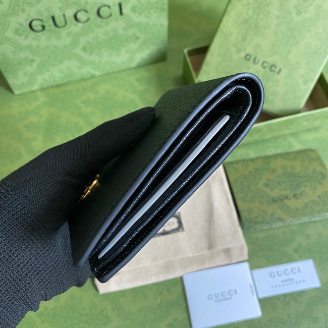 Gucci GG Marmont leather bi-fold wallet 428726 black