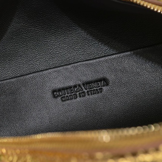 Bottega Veneta Small intrecciato leather cross-body bag 680255 gold
