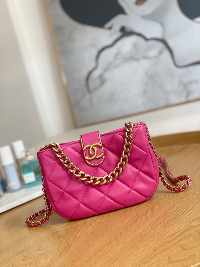 Chanel SMALL HOBO BAG AS3475 Fuchsia