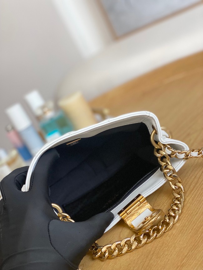 Chanel SMALL HOBO BAG AS3475 WHITE