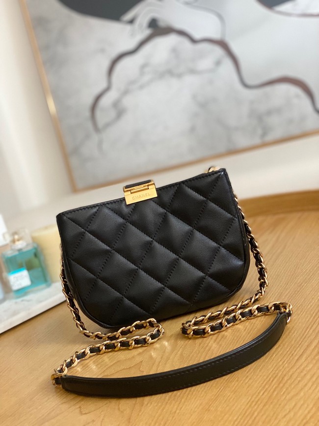 Chanel SMALL HOBO BAG AS3475 black