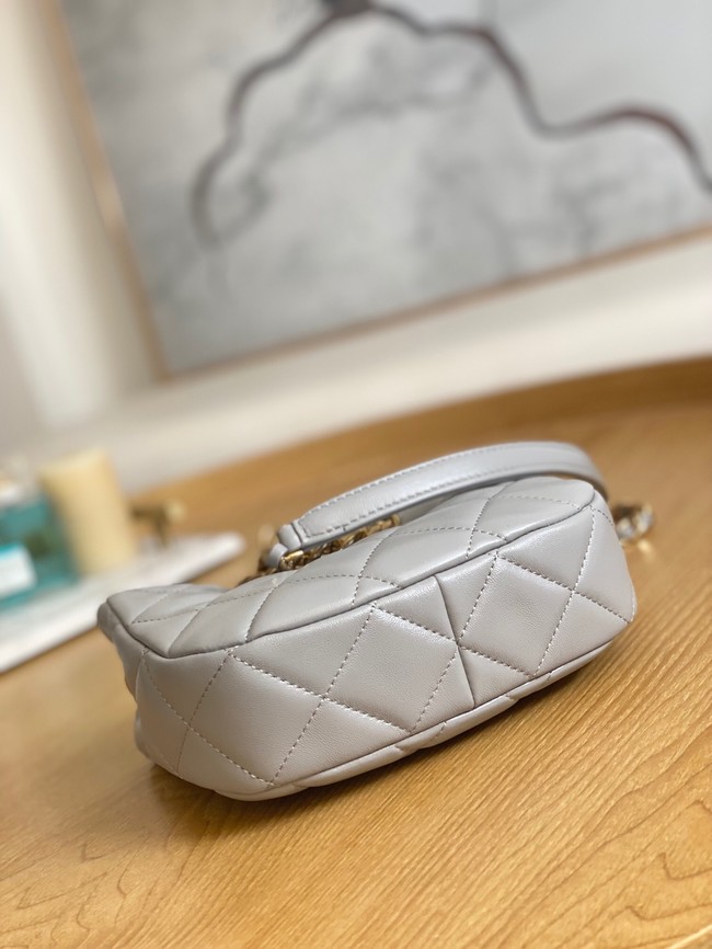 Chanel SMALL HOBO BAG AS3475 gray