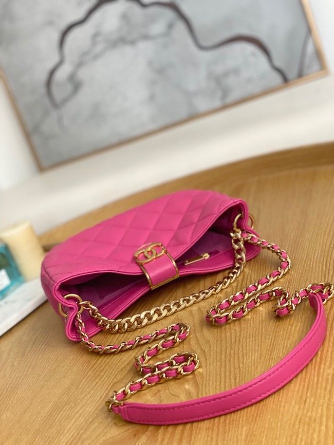 Chanel SMALL HOBO BAG AS3476 Fuchsia