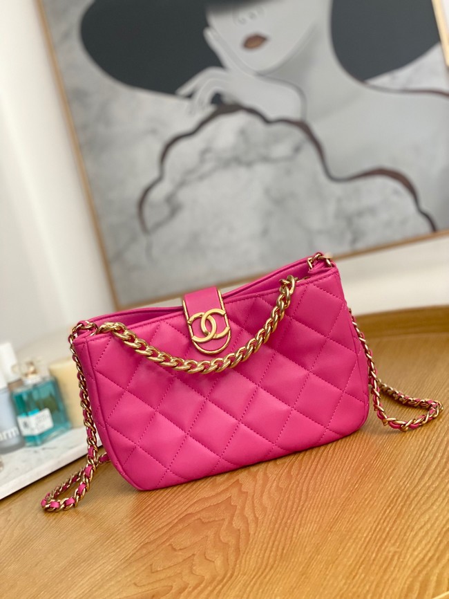 Chanel SMALL HOBO BAG AS3476 Fuchsia