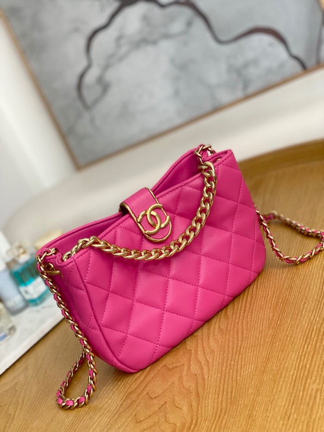 Chanel SMALL HOBO BAG AS3476 Fuchsia