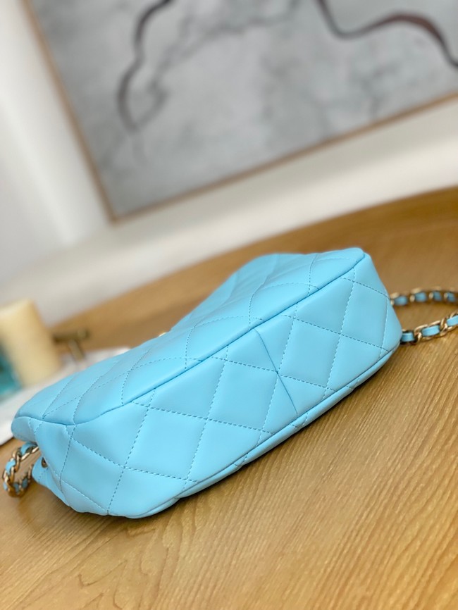 Chanel SMALL HOBO BAG AS3476 Light Blue
