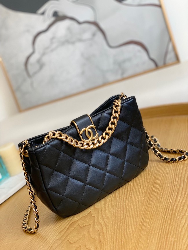 Chanel SMALL HOBO BAG AS3476 black