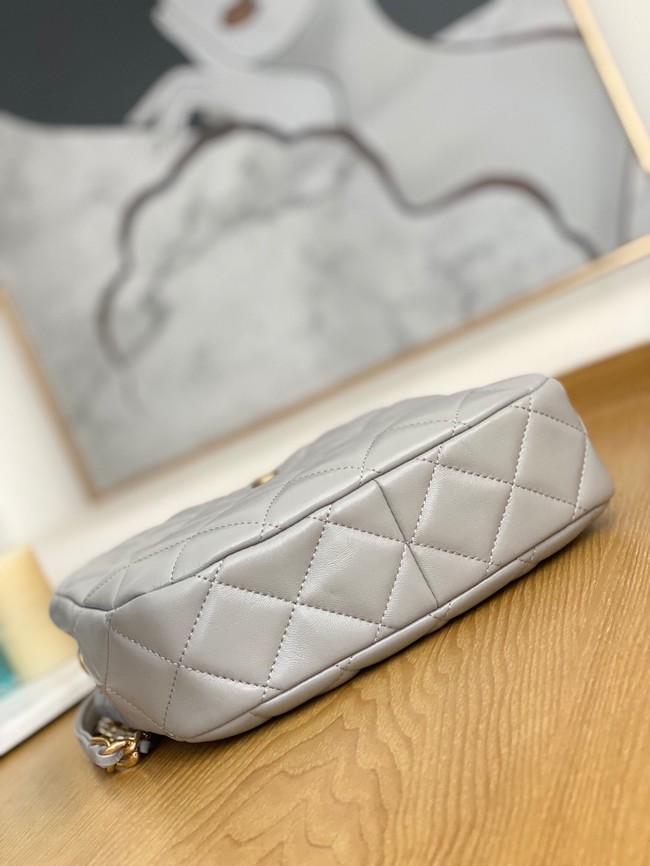 Chanel SMALL HOBO BAG AS3476 gray