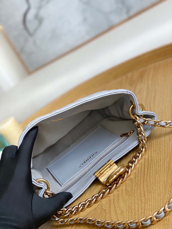 Chanel SMALL HOBO BAG AS3476 gray