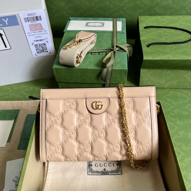 Gucci GG Matelasse leather shoulder bag 702200 Beige