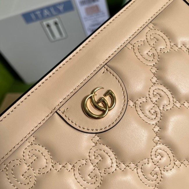 Gucci GG Matelasse leather shoulder bag 702200 Beige