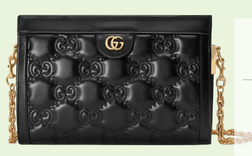 Gucci GG Matelasse leather shoulder bag 702200 black
